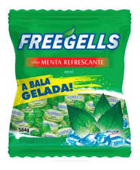 FREEGELLS BALA DURA MENTA PCT 584GRS